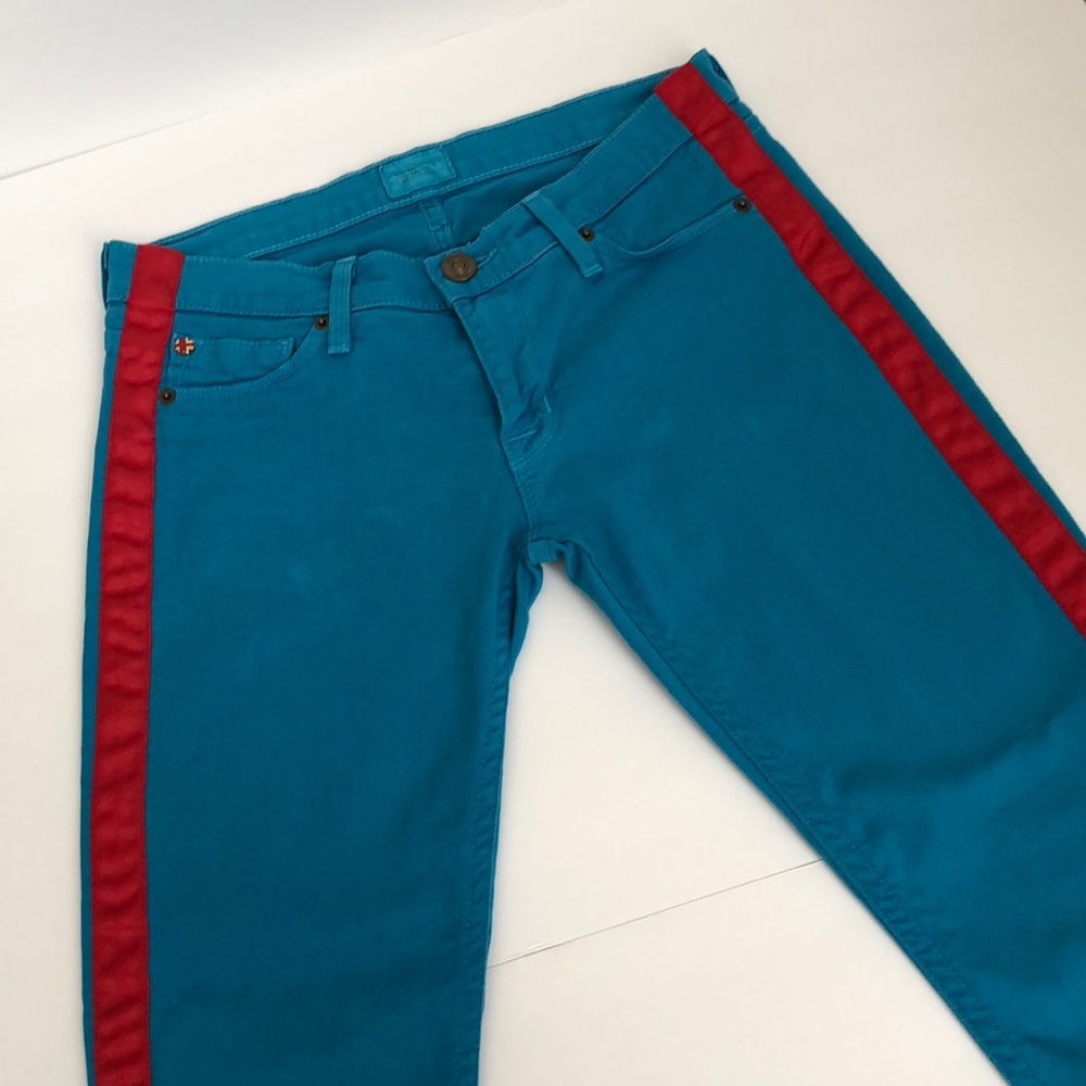 Hudson l  LouLou Tuxedo Stripe Skinny Jeans  25